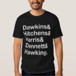 dawkins dennett harris hitchens t shirt
