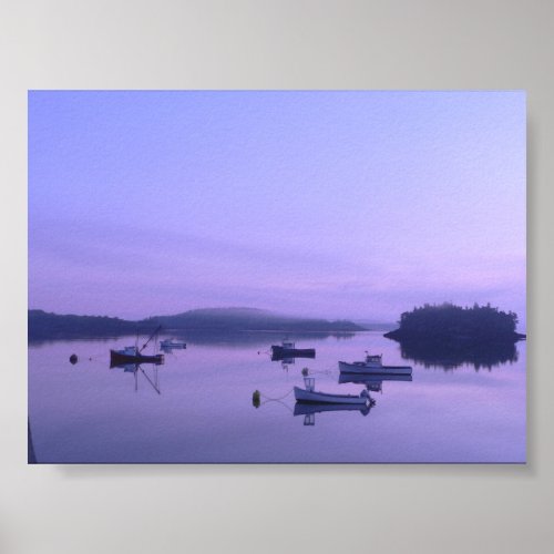 Dawn at Lubec Poster print