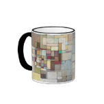 Dawn Beach Lattice Abstract Painting mugs