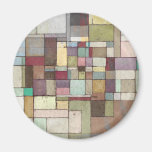Dawn Beach Lattice Abstract Painting magnets