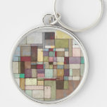 Dawn Beach Lattice Abstract Painting keychains
