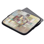 Dawn Beach Lattice Abstract Painting Laptop Sleeve laptop sleeves