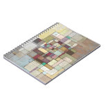 Dawn Beach Lattice Abstract Painting Notebook notebooks