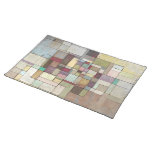 Dawn Beach Lattice Abstract Painting Placemat placemats