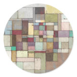 Dawn Beach Lattice Abstract Painting stickers