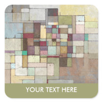 Dawn Beach Lattice Abstract Painting Stickers