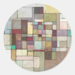 Dawn Beach Lattice Abstract Painting stickers