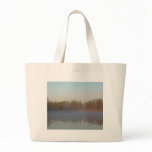 Dawn Fog over Mississippi river Canvas Bag