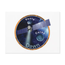 Dawn Mission Patch  Postcards