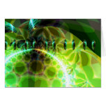 Dawn of Time – Lime & Gold Emerge Greeting Cards