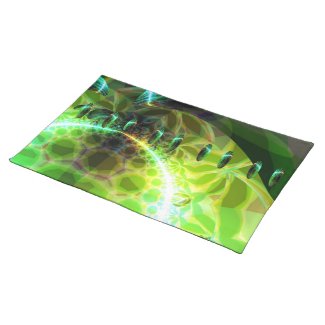 Dawn of Time – Lime &amp; Gold Emerge Place Mat