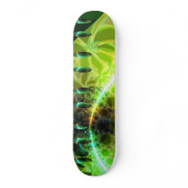 Dawn of Time – Lime & Gold Emerge Skate Board