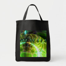 Dawn of Time – Lime & Gold Emerge Tote Bags