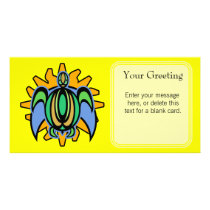 Dawn Turtle Custom Card Personalized Photo Card