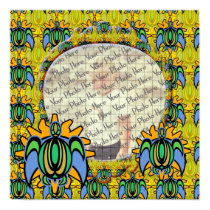 Dawn Turtle Photo-Frame Custom Posters posters by wingedturtle Dawn Turtle Photo-Frame Custom Posters posters
