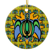 Dawn Turtle Round Ornament