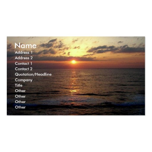 Dawning/Seascape Business Card