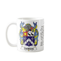 Dawson Family Coat of Arm mug