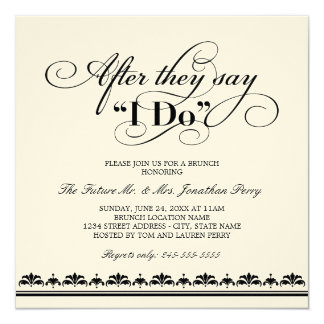 Invitation for wedding ceremony