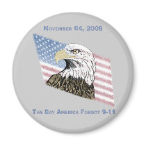 Day America Forgot 9-11 (Obama) magnets by ObamaWatch Day America Forgot 9-11 (Obama) magnets