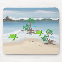 day at the beach -1 mousepads