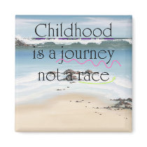 day at the beach magnets