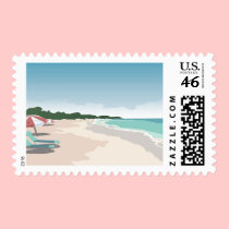 Day At The Beach postage by White_Wedding Day At The Beach postage