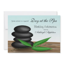 "Day at the Spa" Birthday Celebration Invitations