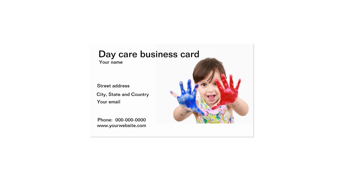 Day care business card | Zazzle