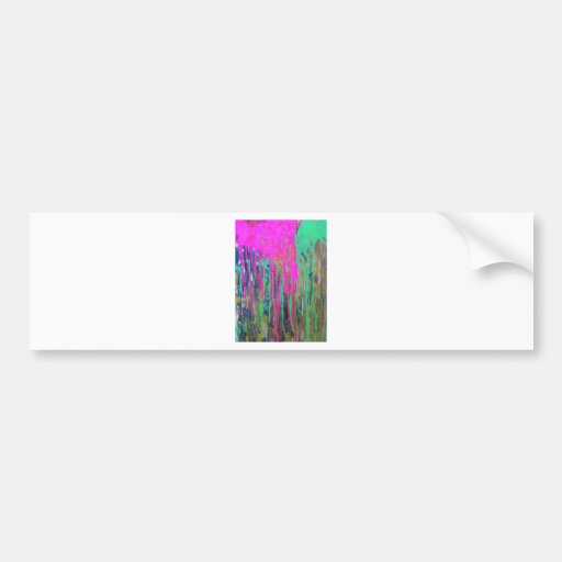 day glo sludge by SLUDGEart Bumper Stickers