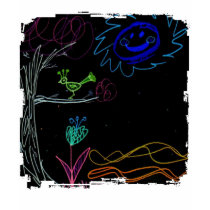 Day Glow Chalk Art by Wendy C Allen t-shirts by eelkat Day Glow Chalk Art by Wendy C Allen t-shirts
