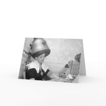 Day of Glamour Vintage Beauty Parlor New York City Greeting Card