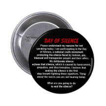 Day of Silence Pinback Button