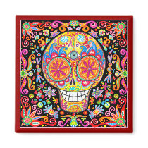 Day of the Dead Art Magnet magnets