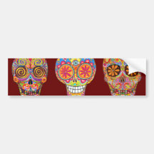 Day of the Dead Bumper Sticker.