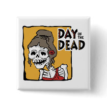 Day of the Dead button