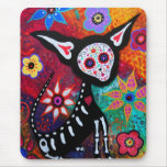 Day of the dead Calavera Chihuahua Mouse Pad