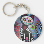 Day of the Dead Cat by Prisarts Keychains