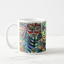 Day Of The Dead Cat Serenade Mug