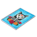 Day of the Dead Cat Sugar Skull Art Notebook notebooks