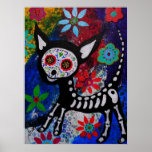 Day of the Dead CHIHUAHUA DOG Painting by Prisarts Poster