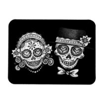 Day of the Dead Couple Premium Magnet premium magnets