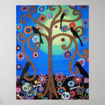 DAY OF THE DEAD CROWS POSTERS