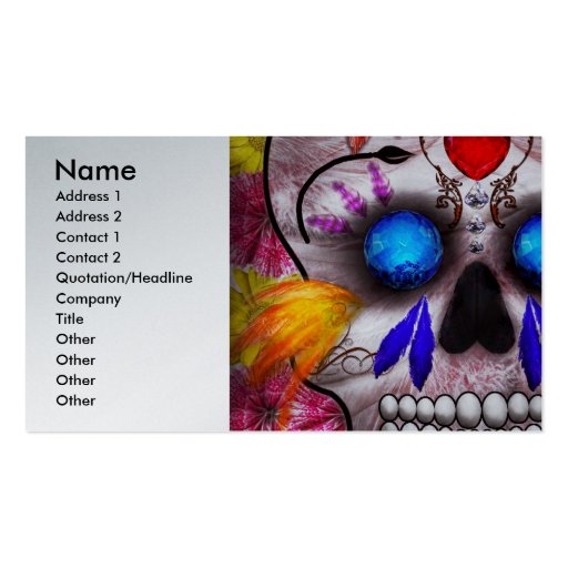Day of the Dead - Death Mask Business Cards