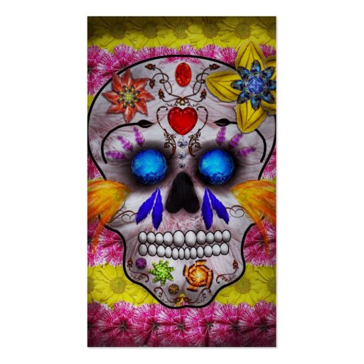Day of the Dead - Death Mask Business Cards (back side)