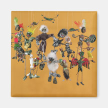 Day of the Dead figures, from Oaxaca Magnets