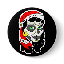 Day of The Dead Girl buttons