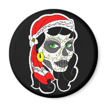 Day of The Dead Girl magnets
