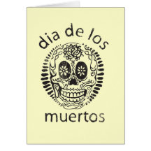 day of the dead greeting card