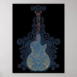 Day of the Dead Guitar Posters